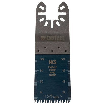Насадка для МФИ режущая пазовая прямая, HCS, по дереву, ламинату 34 х 2.5 мм, крупный зуб Denzel 782315 купить в Надыме