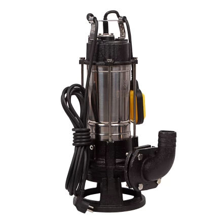 Фекальный насос Denzel FP1800-KS, 1800 Вт, напор 17 м, 26000 л/ч, нож-измельчитель купить в Надыме