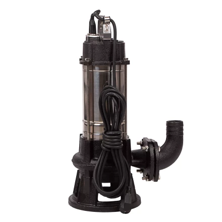 Фекальный насос Denzel FP1800-KS, 1800 Вт, напор 17 м, 26000 л/ч, нож-измельчитель купить в Надыме