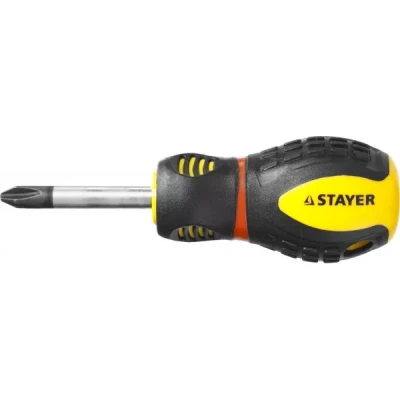Отвертка STAYER "PROFESSIONAL" "PROTech", двухкомп рукоятка, намагниченная, Cr-Mo, PH2x38мм 25132-2-38_z02