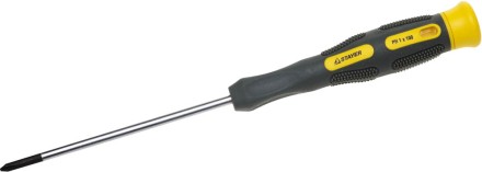 Отвертка STAYER &quot;PROFESSIONAL&quot; &quot;MAX-GRIP&quot; для точн работ, Cr-V, двухкомп рукоятка, магнит наконечник, PH №1x100мм 25826-1-100 G купить в Надыме