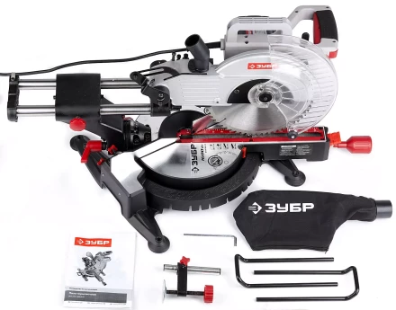 Пила торцовочная ЗУБР "МАСТЕР", сдвижная голова, 255 мм, 4800 об/мин, 1600 Вт ЗПТ-255-1600-Л-02 купить в Надыме