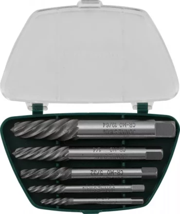 Комплект экстракторов съемник шпилек  5/64"- 19/64" 5 предметов   AG 010049  Jonnesway 47024 купить в Надыме
