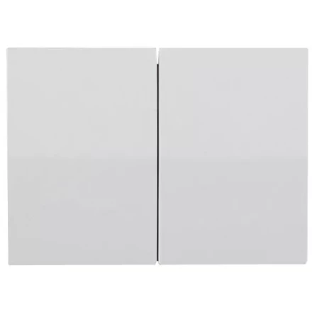 Выключатель СВЕТОЗАР "ЭФФЕКТ" двухклавишный, без вставки и рамки, цвет светло-серый металлик, 10A/~250B SV-54434-SM купить в Надыме