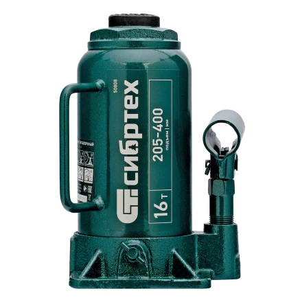 Домкрат гидравлический бутылочный Сибртех 50808, 16 т, 205-400 мм купить в Надыме