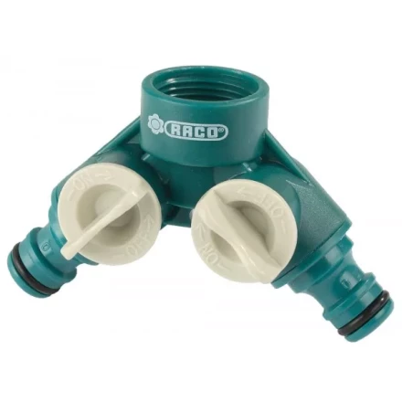 Распределитель двухканальный (резьба внешняя-соединитель), RACO "Original" 4250-55255C, 3/4" 4250-55255C купить в Надыме
