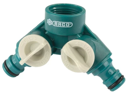 Распределитель двухканальный (резьба внешняя-соединитель), RACO "Original" 4250-55255C, 3/4" 4250-55255C купить в Надыме