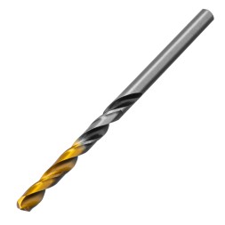 Сверло спиральное по металлу Denzel 4,5 x 80мм, Р6М5, Golden Tip, многогранная заточка 718274
