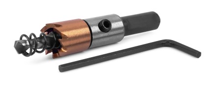 HSS-TiN коронка MESSER  16мм с центр. сверлом и толкающей пружиной для  лист. материала  до 2 мм ц/х купить в Надыме