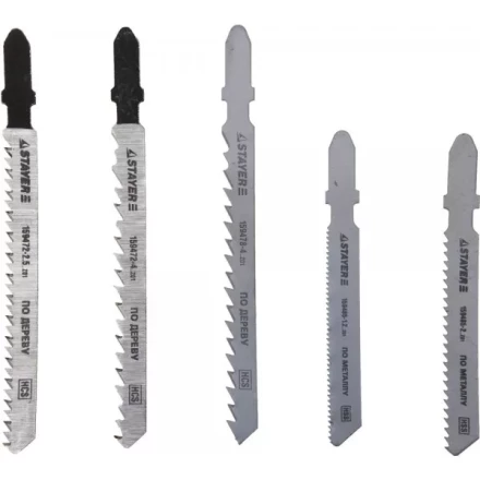 Набор STAYER "STANDARD" Полотна "ХОББИ №2" для эл. лобзика, по металлу, EU-хвост., 5шт 159489-H5_z01 купить в Надыме