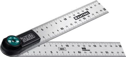 Транспортир-угломер ЗУБР из нержавеющей стали, многофункциональный, нониусный 34682 купить в Надыме