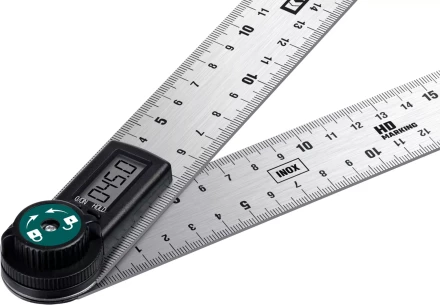 Транспортир-угломер ЗУБР из нержавеющей стали, многофункциональный, нониусный 34682 купить в Надыме