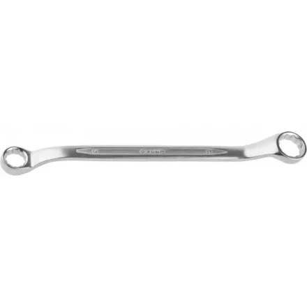 Ключ ЗУБР "ПРОФИ" гаечный накидной изогнутый, Cr-V сталь, хромированный, 14х17мм 27132-14-17 купить в Надыме