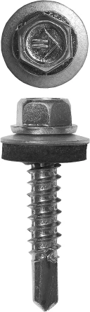 Саморезы ЗУБР "ПРОФЕССИОНАЛ" оцинков., для крепл. кров. матер. к металл. констр., 5.5х32мм, 1600шт 4-300310-55-032 купить в Надыме