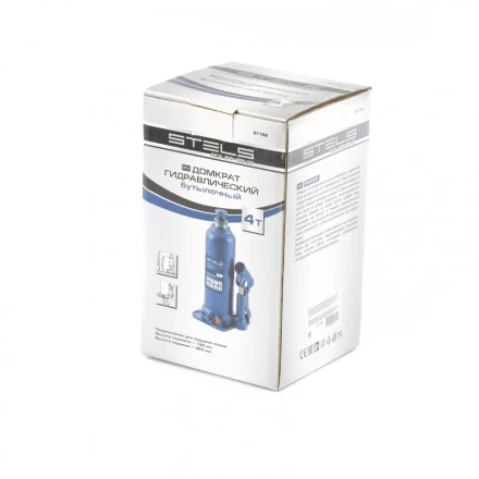 Домкрат гидравлический бутылочный 4 т h подъема 188-363 мм Stels 51162 купить в Надыме