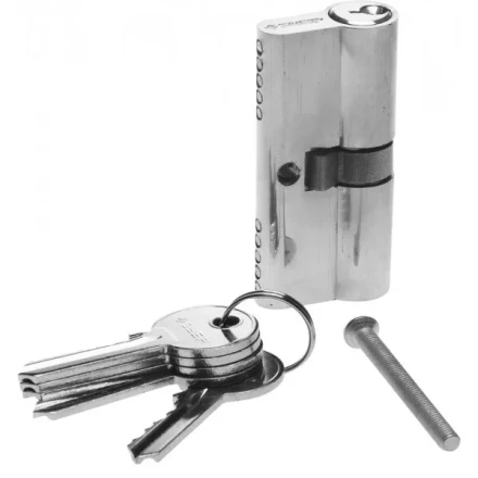 Механизм ЗУБР "МАСТЕР" цилиндровый, тип "ключ-ключ", цвет хром, 5-PIN, 60мм 52101-60-2 купить в Надыме