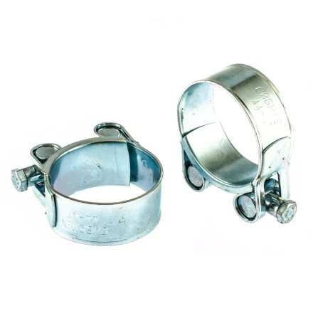 Хомуты металлические силовые 44-47 мм ширина 22 мм шарнирный W1 2 шт Сибртех 47537 купить в Надыме