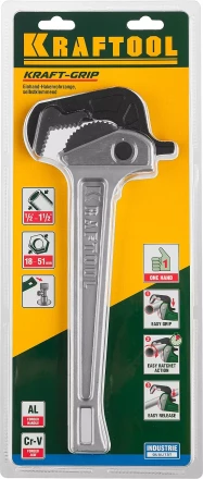 Ключ KRAFTOOL "MASTERGRIP" трубный быстрозажимной, кованые губки, 1/2"-2" 27365-14 купить в Надыме