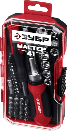 ЗУБР Мастер 41, 41 шт, набор: отвертка с насадками (25042) купить в Надыме