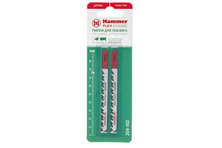 Пилки для лобзика HAMMER JG WD T101D (2шт.) купить в Надыме