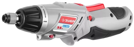 Отвертка ЗУБР аккум,реверс,2 полож.корпуса,подсветка,регул. момента,набор из бит,Li-Ion,1.5 А/час,3Нм,3,6В,в блистере ЗО-3.6-Ли Б купить в Надыме