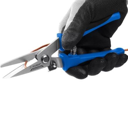 ЗУБР МУЛЬТИРЕЗ, 200 мм, универсальные технические ножницы, Профессионал (23215) купить в Надыме