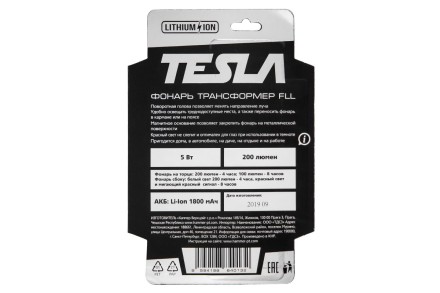 Фонарь TESLA FLL 5 Вт 200 Лм купить в Надыме