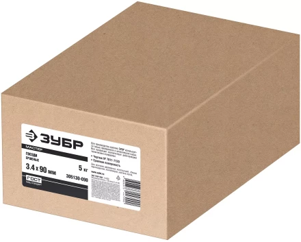 ЗУБР 90 x 3.4 мм, 5 кг, ершеные гвозди (305130-090) купить в Надыме