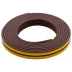 Уплотнитель резиновый, 6 м, профиль "E", коричневый Сибртех 88914 купить в Надыме