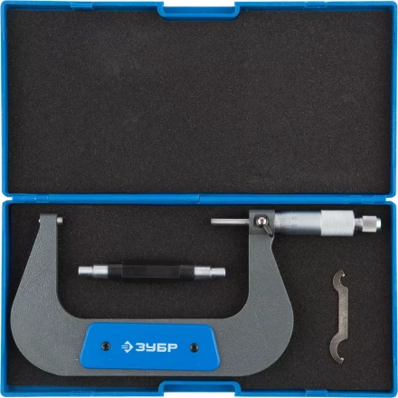 Микрометр ЗУБР "ЭКСПЕРТ" гладкий механический, МК 125, диапозон 100-125мм, шаг измерения 0,01мм 34480-125_z01 купить в Надыме