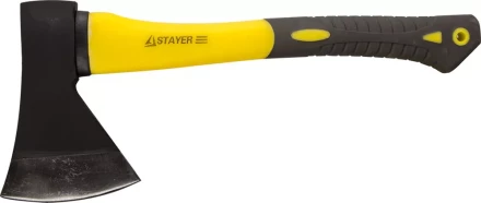 Топор STAYER кованый с двухкомпонентной стеклопластиковой рукояткой, 1,0кг 2062-10 купить в Надыме