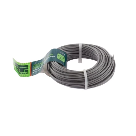 Леска для триммера круглая, армированная алюминием, 1.6 мм х 15 м, Россия Сибртех 961915 купить в Надыме