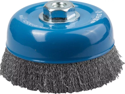 ЗУБР "ПРОФЕССИОНАЛ". Щетка чашечная для УШМ, витая стальная проволока 0,3мм, 150ммхМ14 35261-150_z02 купить в Надыме