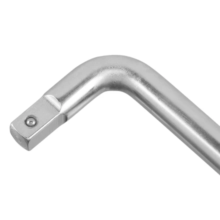 Вороток Г-образный, 200*50 мм, квадрат 3/8", CrV, матовый хром Denzel 14062 купить в Надыме