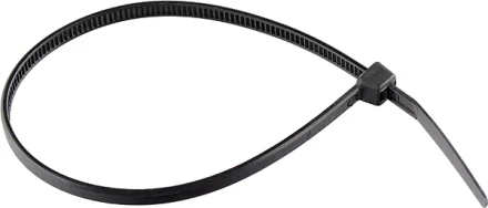 Хомуты 200 х 3,6 мм пластмассовые черные 100 шт  СИБРТЕХ 45555 купить в Надыме