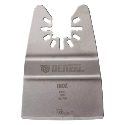 Насадка для МФИ шабер полукруг, Inox, для снятия краски и др., ширина 50 мм, длина общая 74 мм, ступенчатый Denzel 782317 купить в Надыме