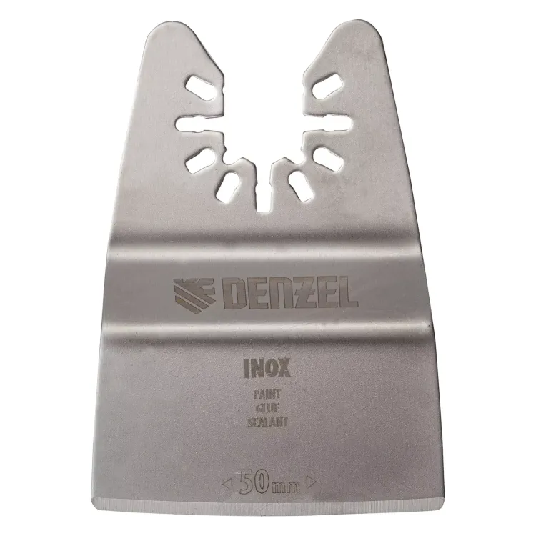 Насадка для МФИ шабер полукруг, Inox, для снятия краски и др., ширина 50 мм, длина общая 74 мм, ступенчатый Denzel 782317 купить в Надыме