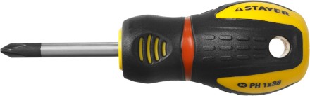 Отвертка STAYER &quot;PROFESSIONAL&quot; &quot;PROTech&quot;, двухкомп рукоятка, намагниченная, Cr-Mo, PH1x38мм 25132-1-38_z02 купить в Надыме