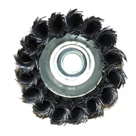 Щетка для УШМ М14/65 мм чашечная сталь витая Энкор 51536 купить в Надыме