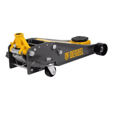Домкрат гидравлический подкатной Denzel 51260, 3 т, 125-470 мм, быстрый подъем, проф. купить в Надыме