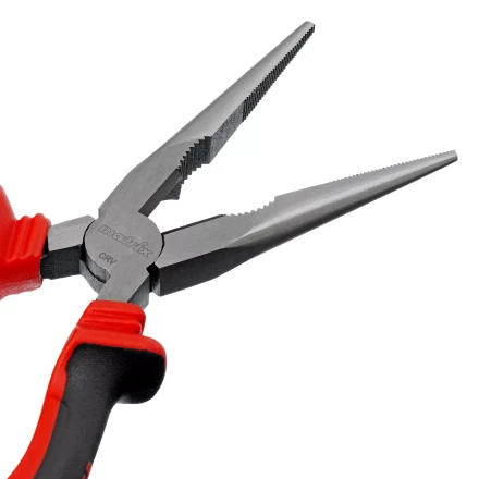 Длинногубцы прямые Matrix, 200 мм, хром-ванадий, двухкомпонентные рукоятки, 17311 купить в Надыме