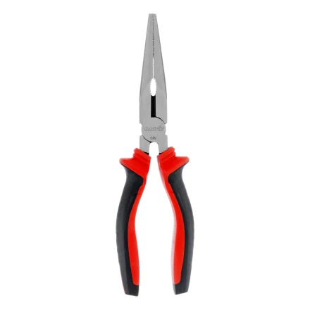 Длинногубцы прямые Matrix, 200 мм, хром-ванадий, двухкомпонентные рукоятки, 17311 купить в Надыме