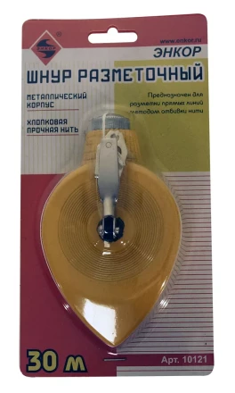 Шнур разметочный металлический корпус 30 м Энкор 10121 купить в Надыме
