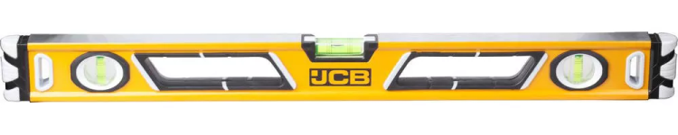 Уровень JCB коробчатый, магнитный, 2 фрезерованные базовые поверхности, 3 ампулы, крашенный, с ручками, 0,5мм/м, 60см JBL003 купить в Надыме