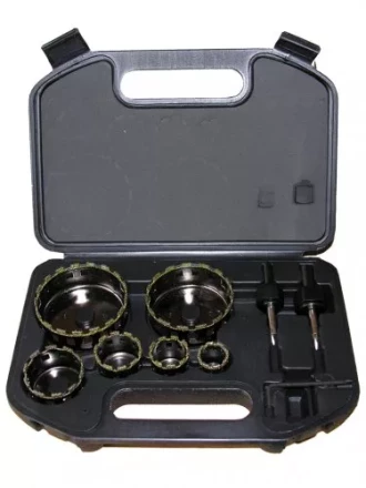 Набор коронок алмазных по керамограниту мокрый рез 9 предметов Энкор 9457 купить в Надыме