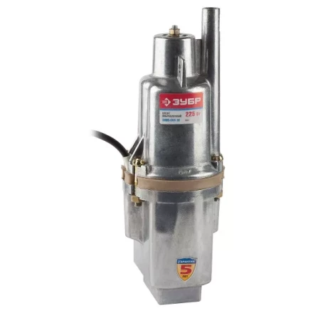 Насос ЗУБР "Родничок" вибрационный, погружной, для чистой воды, 1500 л/ч, напор 60 м, шнур 15 м, 225 Вт ЗНВП-300-15 купить в Надыме