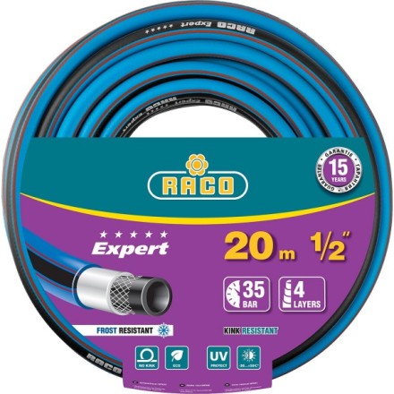 Шланг RACO &quot;EXPERT&quot; поливочный, 30атм., армированный, 3-х слойный, 1/2&quot;x20м 40302-1/2-20 купить в Надыме