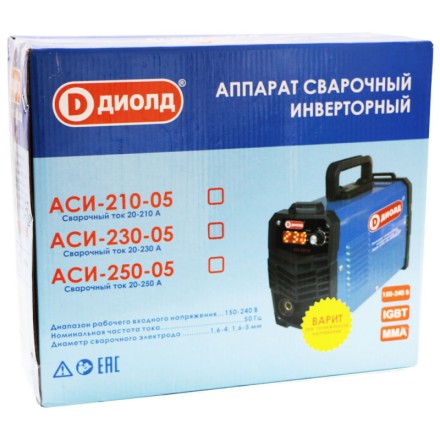 Аппарат сварочный инверторный Диолд АСИ 210-05 купить в Надыме