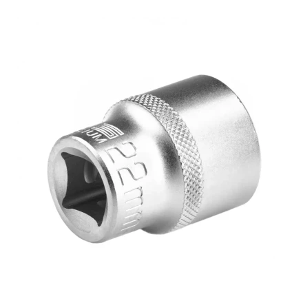 Головка торцевая 22 мм двенадцатигранная CrV под квадрат 1/2 хромированная Stels 13668 купить в Надыме