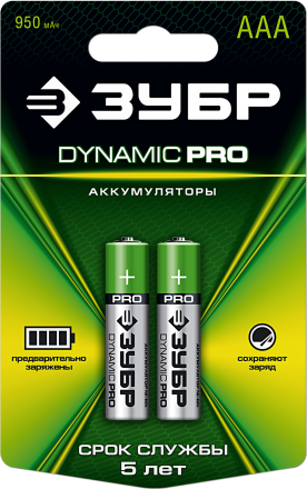 Аккумуляторы DYNAMIC PRO никель-металлгидридные (NiMH) ААА 950мА/ч серия Без серии купить в Надыме